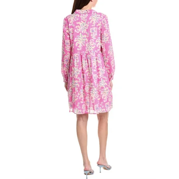 Tuckernuck Ro's Pink Floral Elvira Short Mini Dress XL - Picture 12 of 13